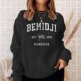 Bemidji Minnesota Mn Vintage Us Flag Sports Sweatshirt Gifts for Her
