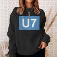 Berlin U-Bahn Line U7 Souvenir Sweatshirt Geschenke für Sie