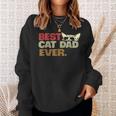 Best Cat Dad Ever Vintage Cat Dady Sweatshirt Gifts for Her