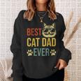 Best Cat Dad Ever Vintage Cat Daddy Fathers Day 2024 Sweatshirt Gifts for Her