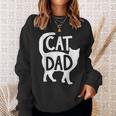 Best Cat Dad Fathers Day Men Kitty Daddy Papa Father's Day Sweatshirt Gifts for Her