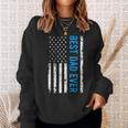 Best Dad Ever With Us Flag American Fathers Day Sweatshirt Gifts for Her