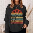 Best Darts Dad Ever Vintage Darts Father's Day Sweatshirt Gifts for Her