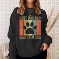 Best Dog Dad Ever Vintage Father's Day Dog Lover Sweatshirt Gifts for Her