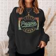 Best Poppa Ever Emblem Father's Day Poppa Grandpa Sweatshirt Gifts for Her