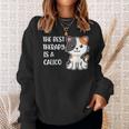 The Best Therapy Is A Calico Cat Sweatshirt Gifts for Her