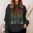 Best Team Vintage Work Anniversary 5 Years Employee Sweatshirt Gifts for Her