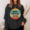 Bester Frank Vintage Design Sweatshirt, Retro Stil Tee Geschenke für Sie