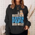 With Bester Katzenpapa Der Welt Sweatshirt Geschenke für Sie