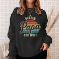 Bester Papa Vater Der Welt Vintage Retro Father's Day S Sweatshirt Geschenke für Sie