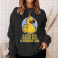 I Like Big Ducks And I Cannot Lie Rubber Duck Sweatshirt Gifts for Her