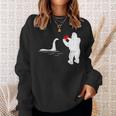 Bigfoot Loch Ness Valentines Day Cool V-Day Pajama Sweatshirt Gifts for Her
