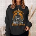 Biker Grandad Motorcycle Grandpa Cool Motorbike Grandfather Sweatshirt Gifts for Her