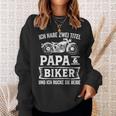 Biker Papa Motorradfahrer Motorrad Sweatshirt Geschenke für Sie