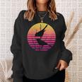 Birds Over A Vintage Sunset Distressed Sweatshirt Gifts for Her