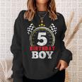 Birthday Boy 5Th Race Car 5 Year Old Racing Sweatshirt Gifts for Her