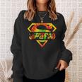 Black Super Dad Family Junenth Freedom 1865 Fathers Day Sweatshirt Gifts for Her