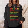 Black History Definition Cool Black History Month Sweatshirt Gifts for Her