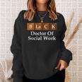 Black History Doctor Of Social Work Graduation Sweatshirt Gifts for Her