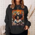 Black History Educated Reading Book Melanin Queen Afro Women Sweatshirt Gifts for Her