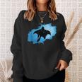 Blue Wingsuit Flying Sweatshirt Gifts for Her