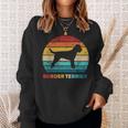 Border Terrier Vintage Retro Sweatshirt Gifts for Her