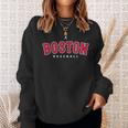 Boston City Baseball Retro Vintage Baseball Lover Sweatshirt Gifts for Her