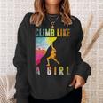 Bouldering Rock Climber Women Girls Kids Rock Climbing Sweatshirt Gifts for Her