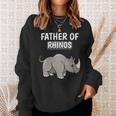 Boys Rhinoceros Dad Father's Day Father Of Rhinos Sweatshirt Gifts for Her