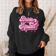 Bride Squad Retro Wedding Bridal Party Bachelorette Sweatshirt Gifts for Her