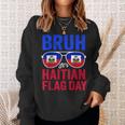 Bruh It's Haitian Flag Day Haiti Flag Boys Toddler Sweatshirt Gifts for Her