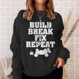 Build Break Fix Repeat RC Car Radio Control Racing Sweatshirt Gifts for Her