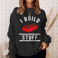 Build Stuff Master Builder Building Blocks Construction Toy Sweatshirt Gifts for Her