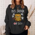 Bus Driver Off Duty Last Day Of School Summer To The Beach Sweatshirt Gifts for Her