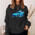 C8 Retro Rapid Blue Supercar Sports Car Vintage C8 Sweatshirt Gifts for Her