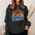 California Sober Sunshine Recovery Legal Implications Retro Sweatshirt Gifts for Her