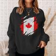 Canada Canadian Flag Vintage Sweatshirt Geschenke für Sie