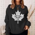 Canada Maple Leaf Vintage Just Once Before I Die Toronto Sweatshirt Gifts for Her