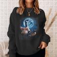 Canadian Goose Howling At The Moon Silly Goose Sweatshirt Gifts for Her