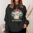 I Can't I Have Plans With My Maltese Dog Lover Maltese Sweatshirt Gifts for Her