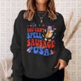 You Cant Spell Sausage Without Usa 4Th Of July Hotdog Sweatshirt Gifts for Her