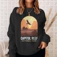 Capitol Reef National Park Utah Falcon Eagle Vintage Reef Sweatshirt Gifts for Her