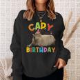 Capy Birthday Capybara Animals Boys Girls Birthday Sweatshirt Gifts for Her