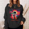 Cat Retro Map Ohio Total Solar Eclipse Solar Eclipse For Cat Sweatshirt Gifts for Her