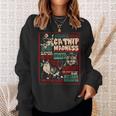 Catnip Madness Cute Kitten Cat Lover Cat Owners Sweatshirt Gifts for Her