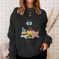 Cats I'm Ok Quilting Love Cats Sweatshirt Gifts for Her