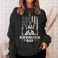 Cavalier Dad Cool Vintage Retro Proud American Sweatshirt Gifts for Her