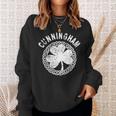 Celtic Theme Cunningham Irish Family Name Sweatshirt Gifts for Her