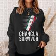 Chancla Survivor Mexico Mexican Flag Joke Idea Sweatshirt Gifts for Her