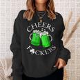 Cheers FCkers St Patrick's Day Lucky Sweatshirt Gifts for Her